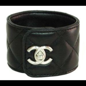 CHANEL quilted bracelet